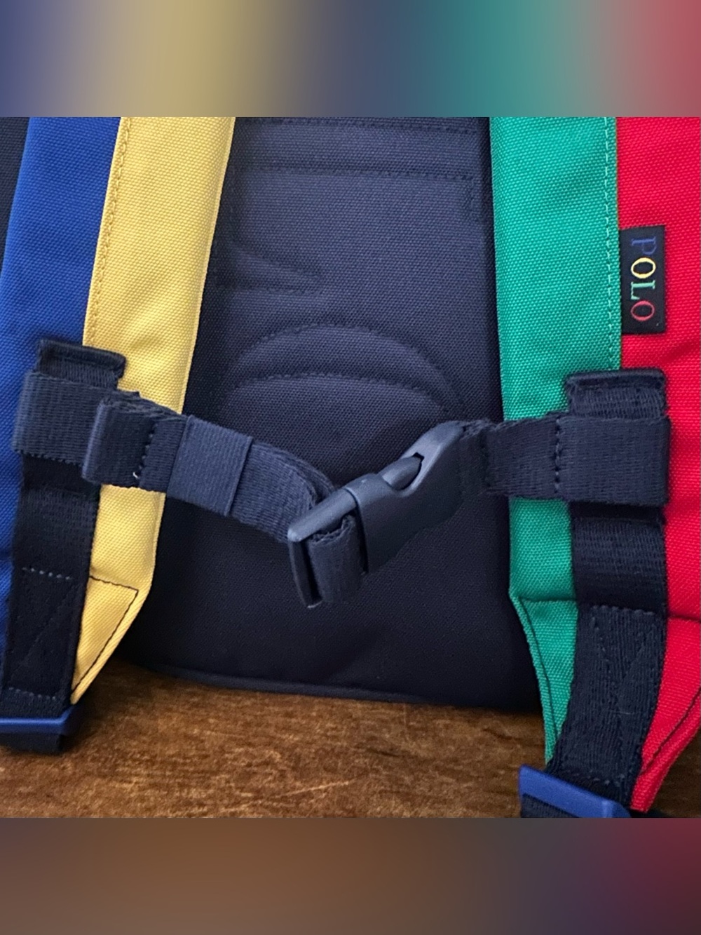 Polo Ralph Lauren Multi-Color Color Blocked Backpack - Picture 4 of 5